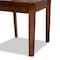 Baxton Studio Nicolette Modern and Contemporary Walnut Brown Finished Wood 2-Piece Dining Chair Set 179-11388-Zoro - alternate 5